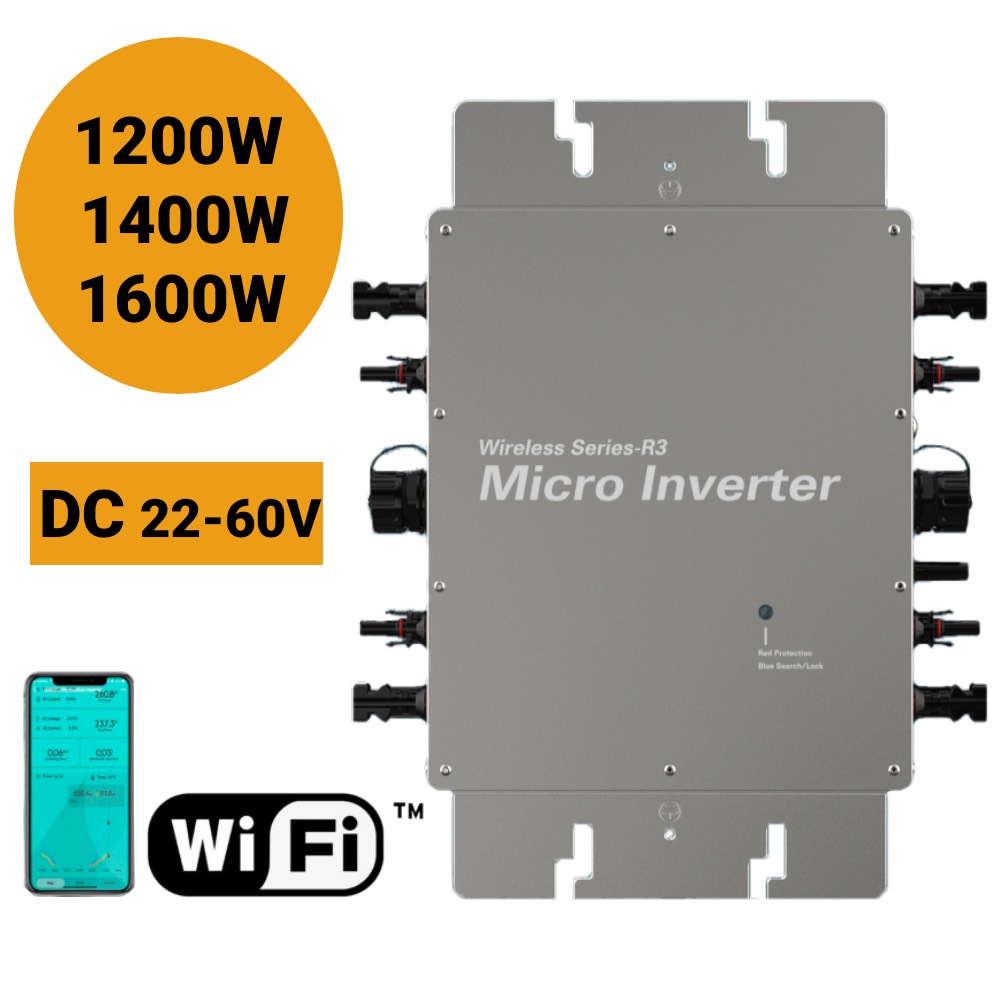Micro Inverter 1400W Solar Grid Tie - Grid Tie Watt Solar Micro-omvormer 1200W
