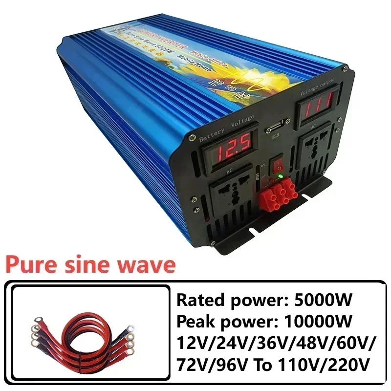 5000W 12V 24V 36V 48V 60V 72V  - Pure Sine Wave Inverter 5000W 48V 220V recensie en prijs